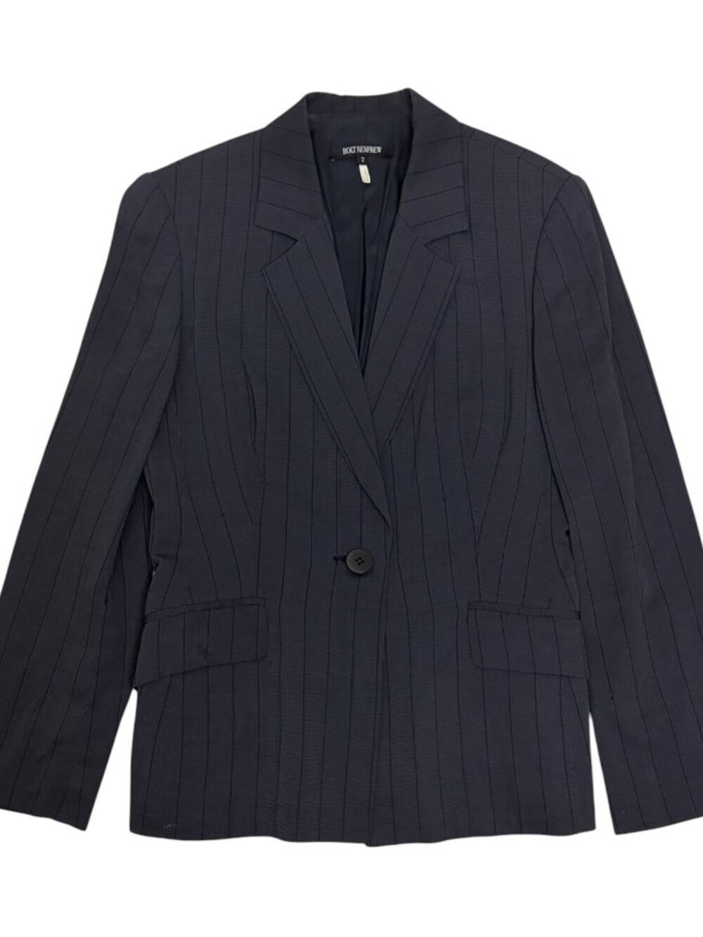 HOLT RENFREW Blazer Sport Coat WOOL Blend Business Casual Jacket Womens 2